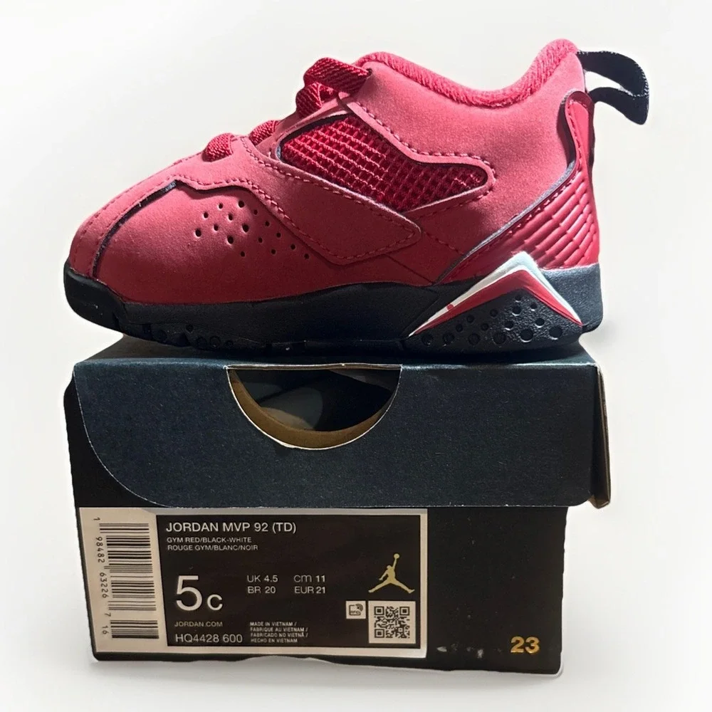 Toddler's Jordan MVP 92 Gym Red/Black-White (HQ4428 600) size 5c